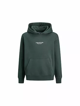 JACK & JONES | Sweat à capuche pour garçon - Hoodie JORVESTERBRO | dunkelgrün